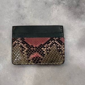 Python card wallet.  Handmade